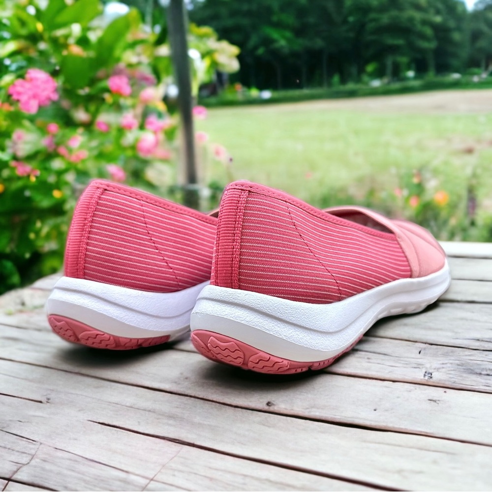 NIB LL Bean Back Cover Slip On Sneaker Loafer Flats Field Rose Faded Rose - Picture 7 of 12